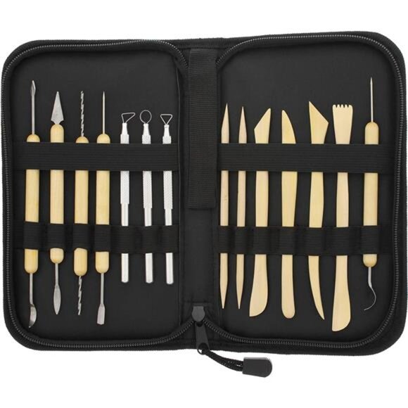 US Art Supply 14-Piece Pottery, Clay Sculpture & Ceramics Tool Set - Picture 1 of 7